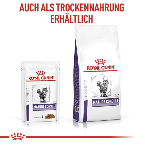 ROYAL CANIN Expert MATURE CONSULT Feine Stückchen in Soße Nassfutter für Katzen