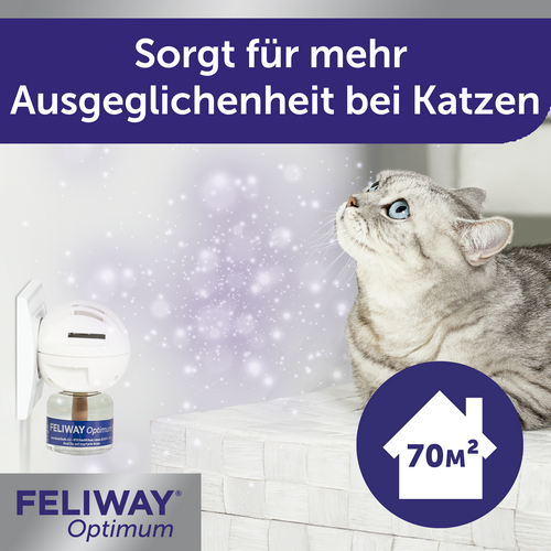 FELIWAY® Optimum 3x 48ml Nachfüllflakon Vorteilspack - Reduktion von Stressverhalten von Katzen