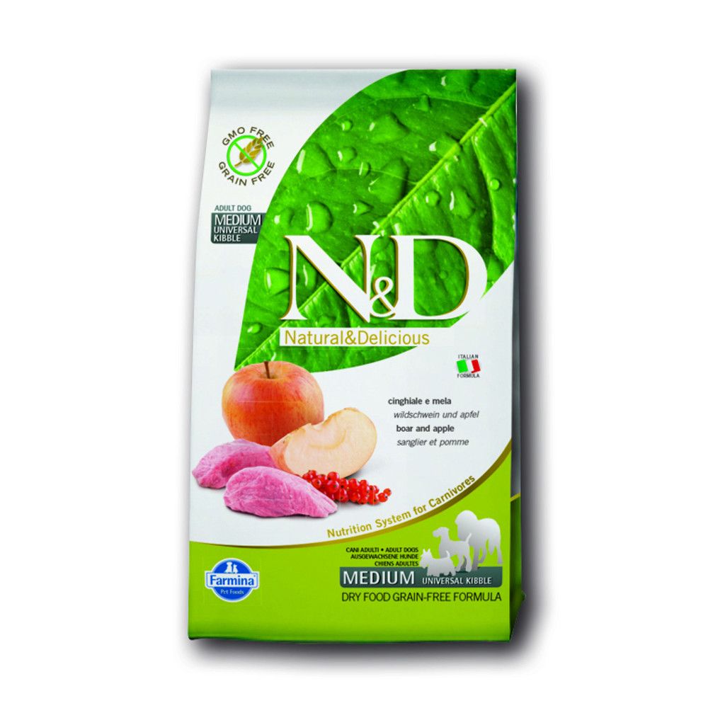 Farmina Natural & Delicious Grain Free Dog Adult Boar + Apple Trockenfutter