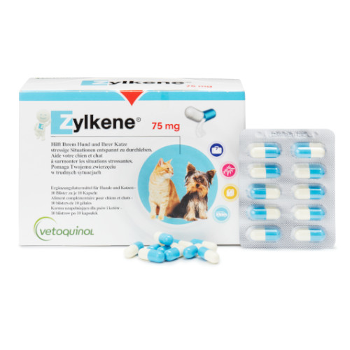 Zylkène 75mg Kapseln für Hunde und Katzen Vetoquinol