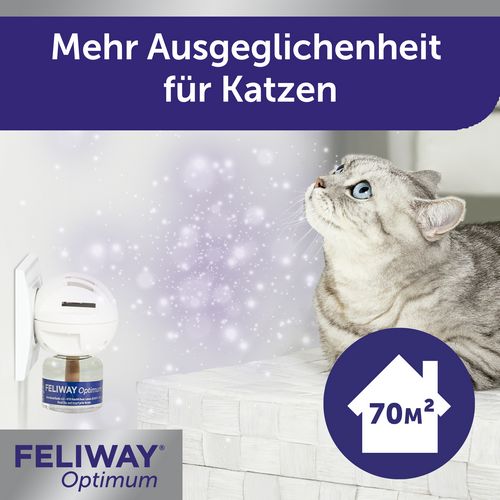 FELIWAY® Optimum Start-Set - Pheromone zur Reduktion von Stressverhalten für glückliche Katzen