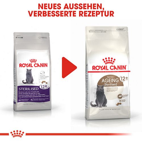 AGEING 12+ Sterilised Trockenfutter für ältere kastrierte Katzen von Royal Canin