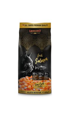 Leonardo - Katzenfutter - Low Carb Formula - FRESH SALMON & POULTRY  - 250 g