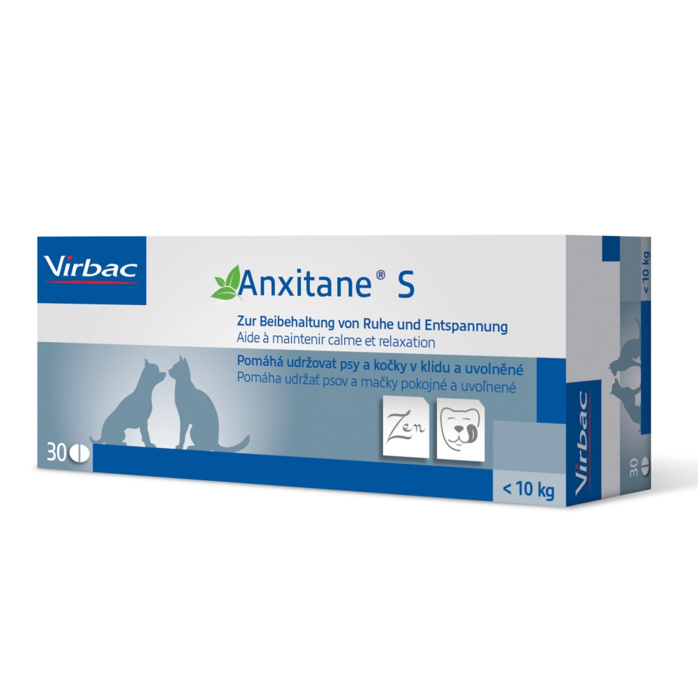 Anxitane S zur Beruhigung und Entspannung für Hunde und Katzen von Virbac 30 Tabletten