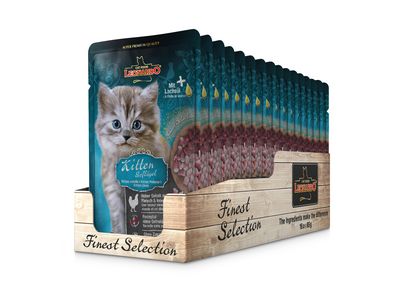 Leonardo - Katzenfutter - Finest Selection - KITTEN - GEFLÜGEL - 16 x 85 g