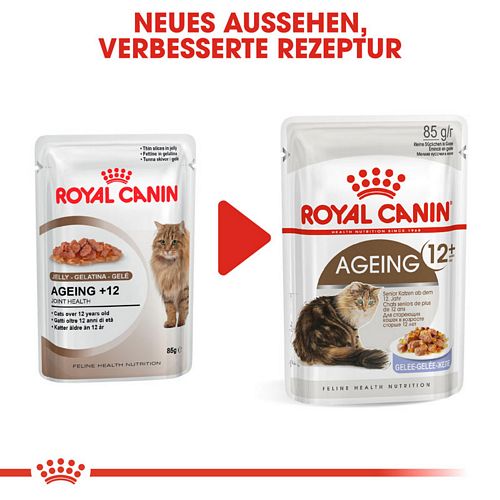 Royal Canin AGEING 12+ in Gelee Nassfutter für ältere Katzen