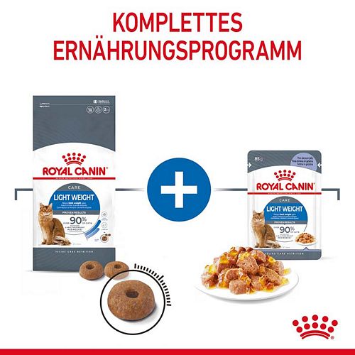 Royal Canin LIGHT WEIGHT in Gelee Nassfutter für zu Übergewicht neigenden Katzen