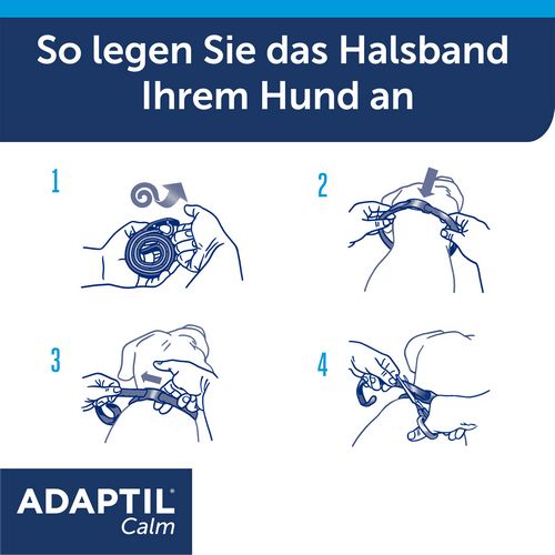 ADAPTIL Calm Halsband - Anti Stress Erziehungshalsband für kleine Hunde