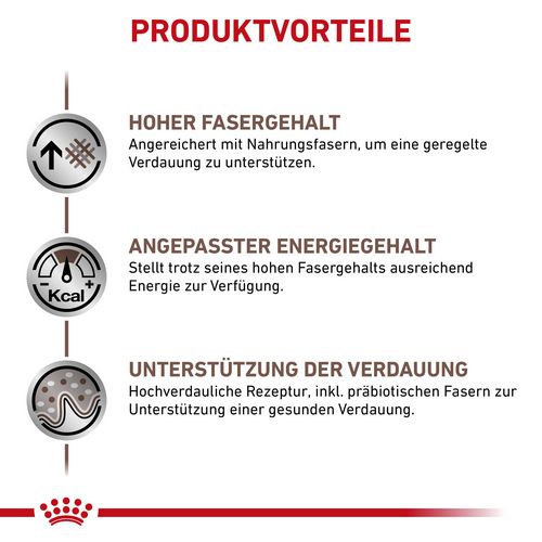 Royal Canin GASTROINTESTINAL HIGH FIBRE Mousse Vorteile