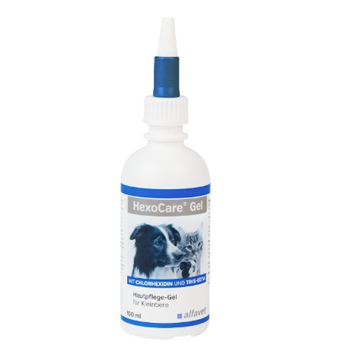 HexoCare Gel 100ml zur Haut- und Ohrpflege für Hunde und Katzen von alfavet