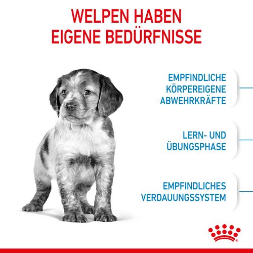 Royal Canin MEDIUM Puppy Trockenfutter für Welpen mittelgroßer Hunderassen 4 kg