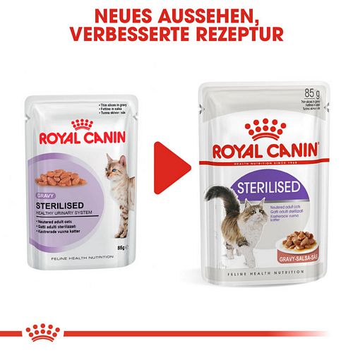 Royal Canin Sterilised Nassfutter in Soße für Katzen