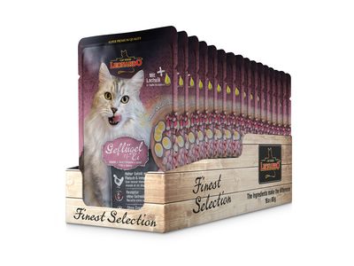 Leonardo - Katzenfutter - Finest Selection - GEFLÜGEL & EI - 16 x 85 g