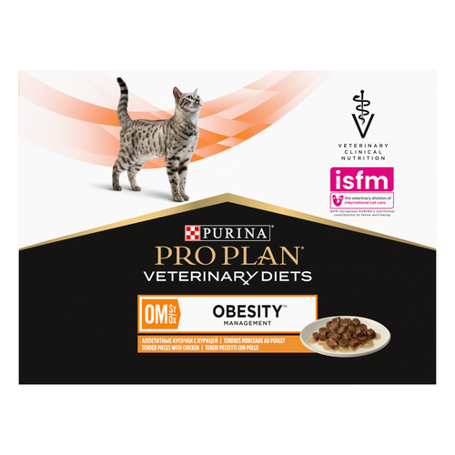 Purina PRO PLAN Veterinary Diets OM OBESITY MANAGEMENT Frischebeutel HUHN 10 x 85 g