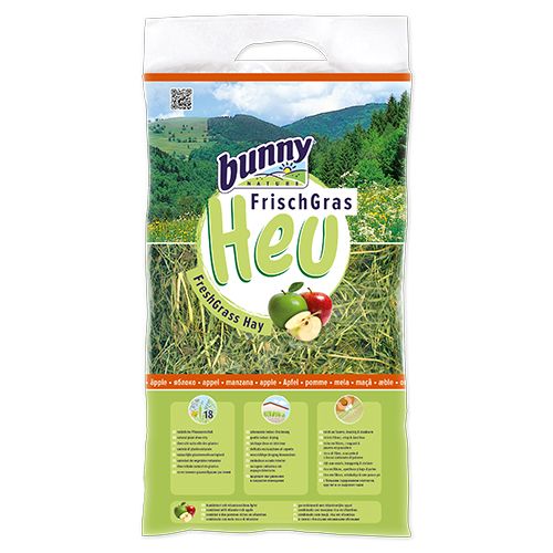 Bunny - Allgäuer FrischGras-HEU mit APFEL - 500 g Bunny - Allgäuer FrischGras-HEU mit APFEL - 500 g