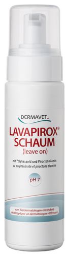 Lavapirox Schaum für Tiere mit Hauterkrankungen von Dermavet