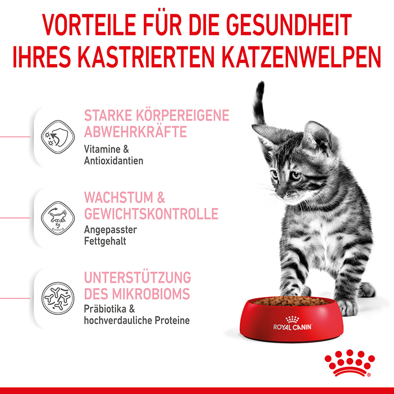 Royal Canin KITTEN Sterilised Kittenfutter für kastrierte Kätzchen