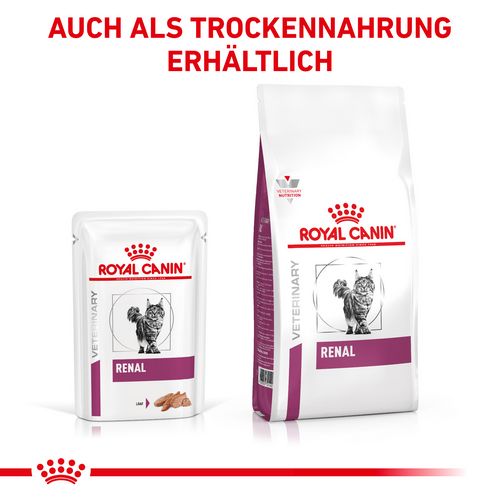 Royal Canin Veterinary RENAL Mousse Nassfutter für Katzen 12 x 85 g