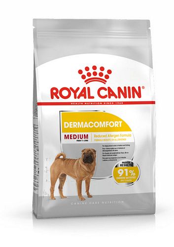 Royal Canin DERMACOMFORT MEDIUM Trockenfutter für mittelgroße Hunde mit empfindlicher Haut