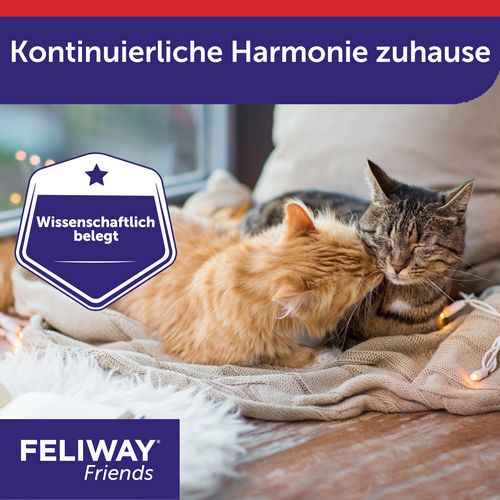 FELIWAY® Friends Start-Set für Katzen - Pheromone zur Reduktion von Spannungen & Konflikten zwischen Katzen