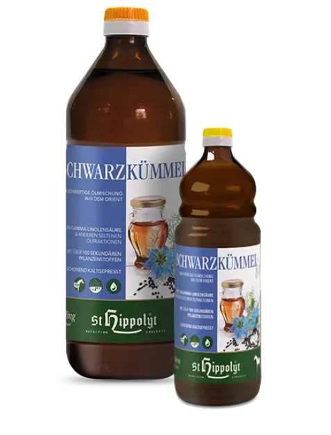 St. Hippolyt Schwarzkümmelöl 250 ml Flasche St. Hippolyt Schwarzkümmelöl 250 ml Flasche