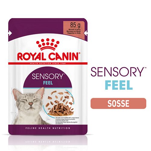 Royal Canin SENSORY Feel Nassfutter in Soße für wählerische Katzen 12 x 85 g