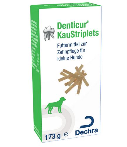 Dechra Denticur KauStriplets für kleine Hunde zur Zahnpflege 173g