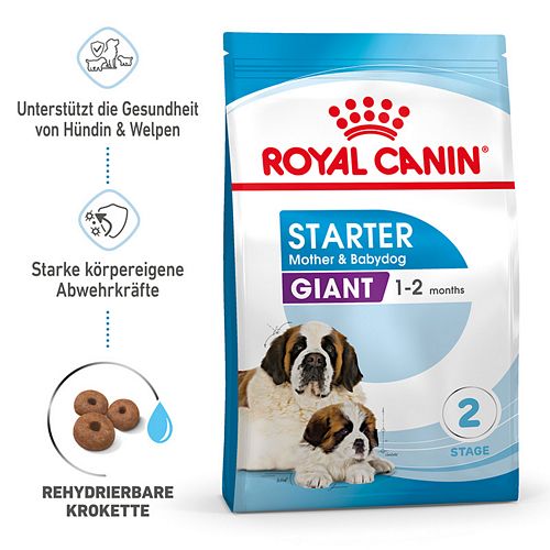 Royal Canin GIANT Starter für tragende Hündin und Welpen sehr großer Rassen 15 kg 