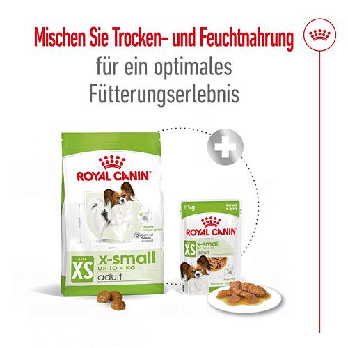 Royal Canin X-SMALL Adult Trockenfutter für sehr kleine Hunde Kombi