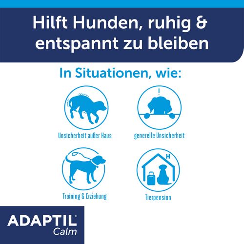 ADAPTIL Calm Halsband - Anti Stress Erziehungshalsband für kleine Hunde