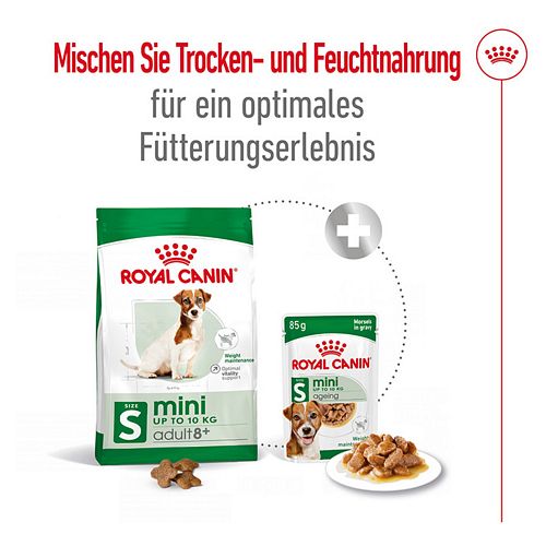 Royal Canin MINI Adult 8+ Trockenfutter Kombi