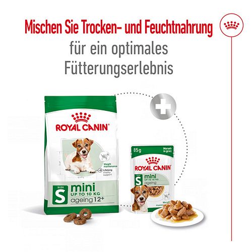 Royal Canin MINI AGEING 12+ - Nassfutter für ausgewachsene kleine Hunde - 12 x 195 g