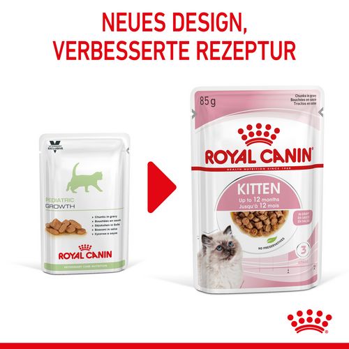 ROYAL CANIN KITTEN Nassfutter in Soße für Kätzchen 12 x 85 g