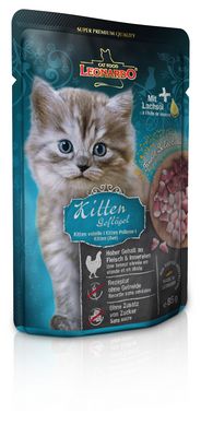 Leonardo - Katzenfutter - Finest Selection - KITTEN - GEFLÜGEL - 16 x 85 g