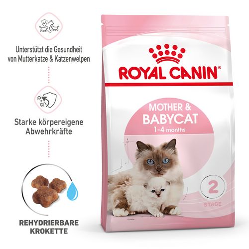 Royal Canin MOTHER & BABYCAT Katzenfutter für tragende Katzen und Kitten 2 kg