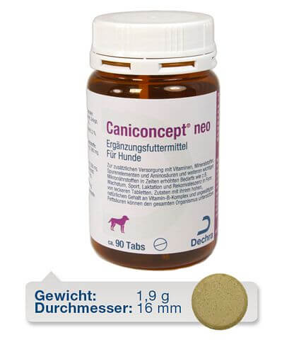 Dechra - Caniconcept neo Ergänzungsfuttermittel für Hunde 90 Tabletten