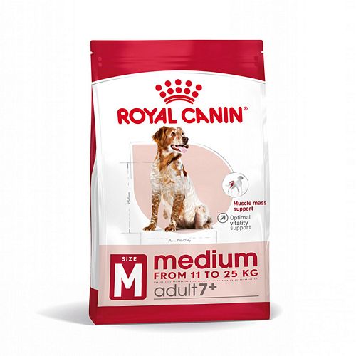 Royal Canin MEDIUM Adult 7+ Trockenfutter für ältere mittelgroße Hunde 4kg