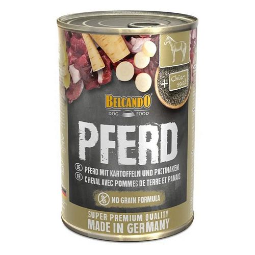 Belcando - Hundefutter - Chia Saat - PFERD mit KARTOFFEL - 6 x 400 g
