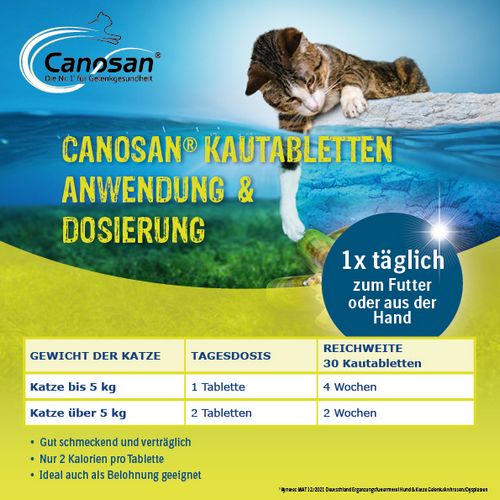 Boehringer Ingelheim - Canosan - KATZE - 600 mg - 30 Kautabletten
