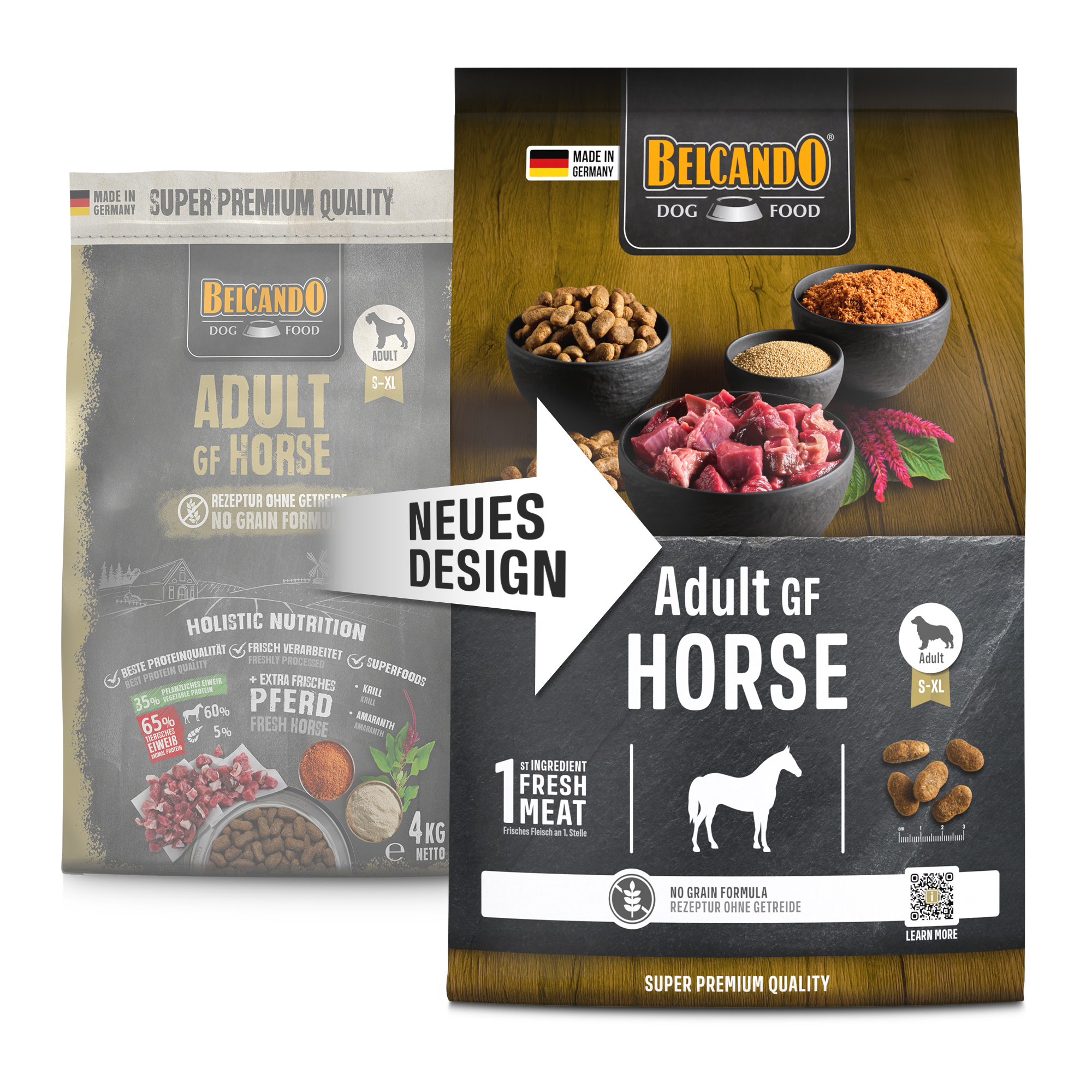 Belcando - ADULT - 4 kg - Hundefutter - getreidefrei - GF HORSE