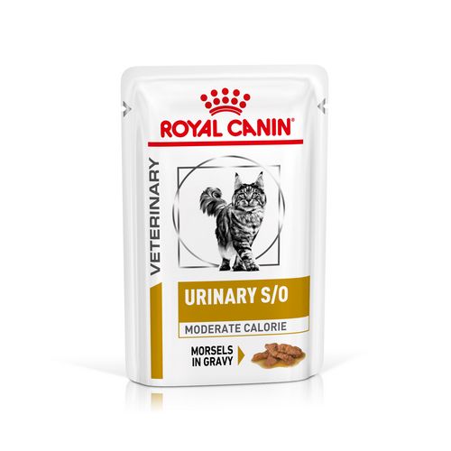 Royal Canin Veterinary URINARY S/O MODERATE CALORIE Nassfutter für Katzen 12 x 85 g