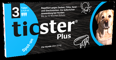 TICSTER Plus Spot-on Lösung für Hunde über 25 kg 3 x 4,8 ml