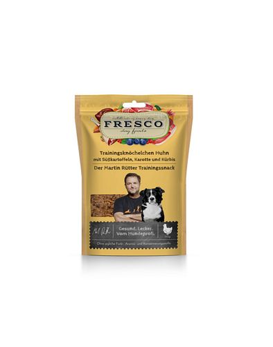 FRESCO - Trainingsknöchelchen HUHN mit KÜRBIS, KAROTTE und SÜSSKARTOFFEL - 150 g