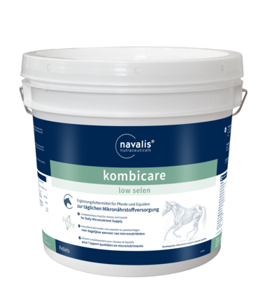 Navalis - kombicare LOW SELEN - Pellets für Pferde - Eimer - 2,5 kg