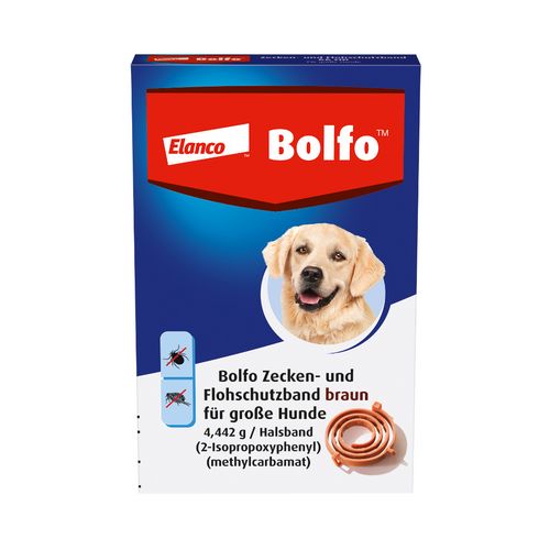 Bolfo® Zecken- und Flohschutzband braun für große Hunde 66 cm von Elanco