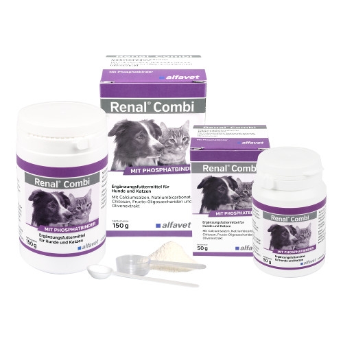 alfavet Renal Combi Ergänzungsfuttermittel für Hunde und Katzen