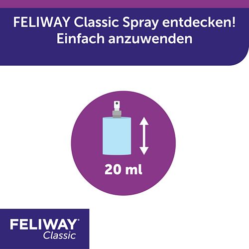 FELIWAY Classic Transport Spray 20ml - Stressfreier Transport von Katzen