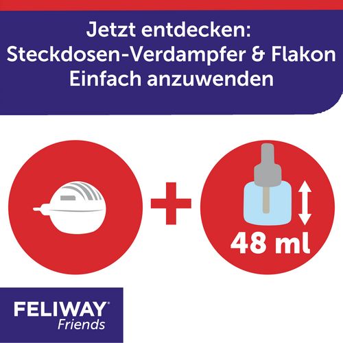 FELIWAY® Friends Start-Set für Katzen - Pheromone zur Reduktion von Spannungen & Konflikten zwischen Katzen