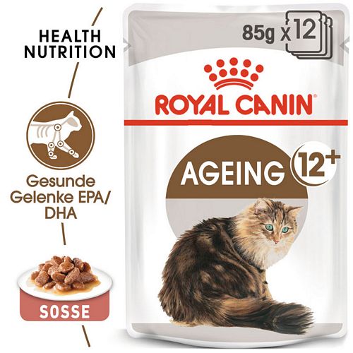 Royal Canin AGEING 12+ in Soße Nassfutter für ältere Katzen Royal Canin AGEING 12+ in Soße Nassfutter für ältere Katzen