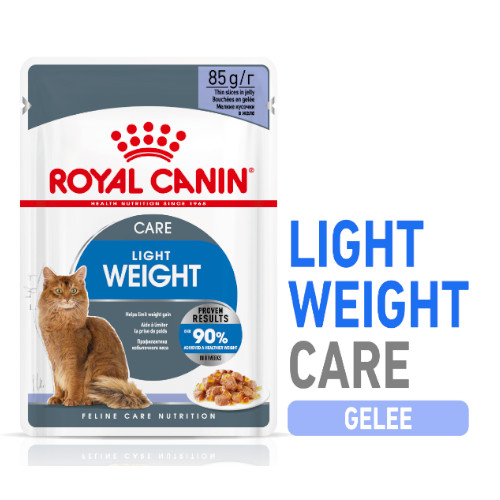Royal Canin LIGHT WEIGHT in Gelee Nassfutter für zu Übergewicht neigenden Katzen